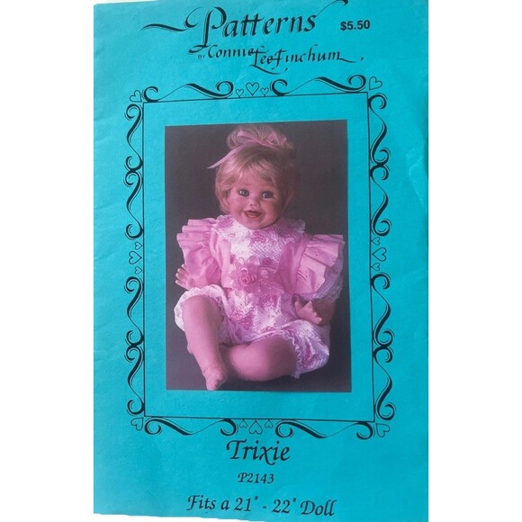Vintage Connie’s Dolls Lee Finchum Pattern Clothes 21-22” Trixie NOS - Picture 1 of 1